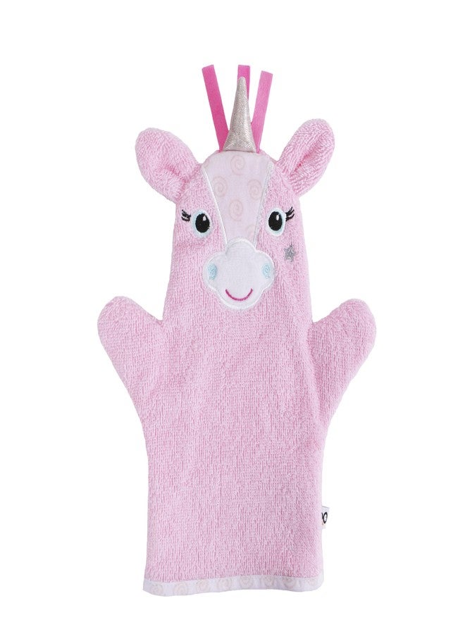 ZOOCCHINI - Baby Snow Terry Bath Mitt - Alicorn 0-18M - Image 1